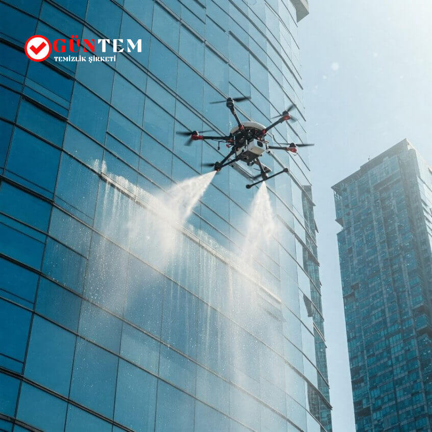 Drone ile dış cephe temizliği hizmeti