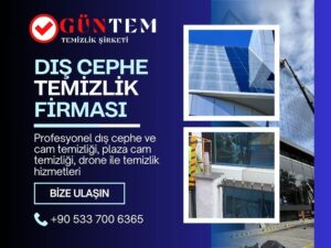 Alüminyum cephe temizliği çalışmaları