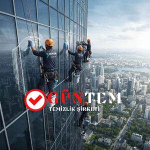 Dış cephe temizlik ekip çalışması