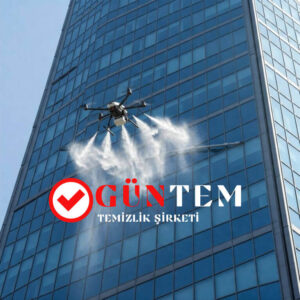 Drone ile dış cephe temizlik