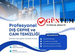 Profesyonel dış cephe ve cam temizliği Güntem