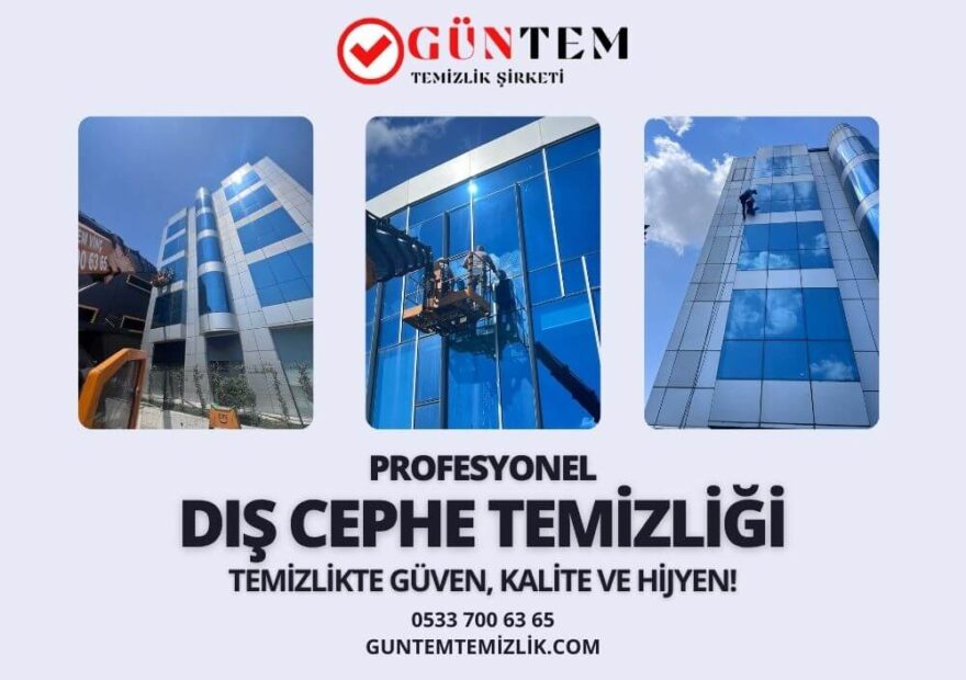 Yüksek katlı temizlik çalışmaları