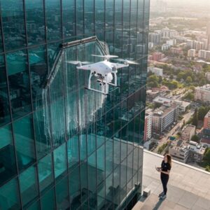 Drone ile cam yıkama