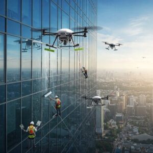 Dronlar ile dış cephe temizliği