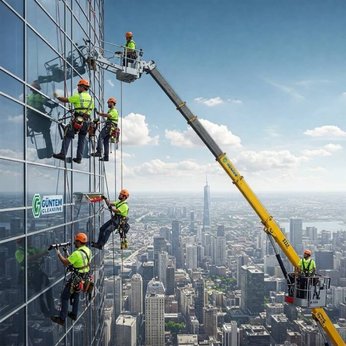 Güntem dış cephe cam temizlik şirketi