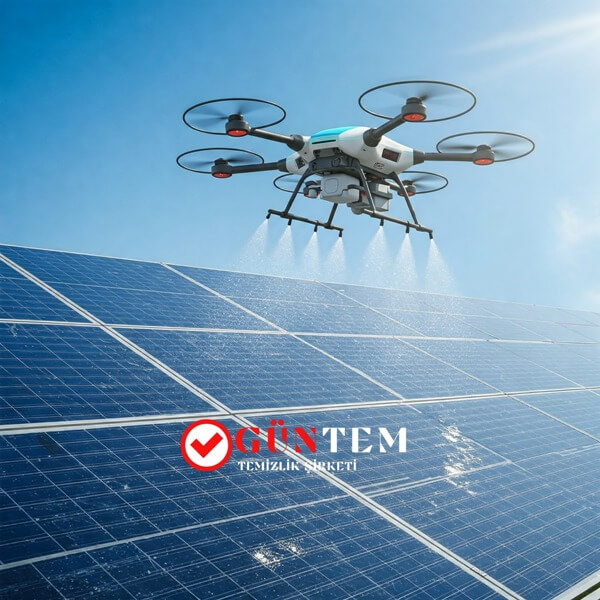 Cam panel yıkama dronu