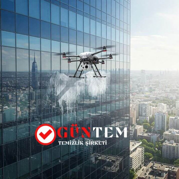 Dış cephe yıkama dronu