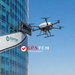 Drone ile cephe temizliği