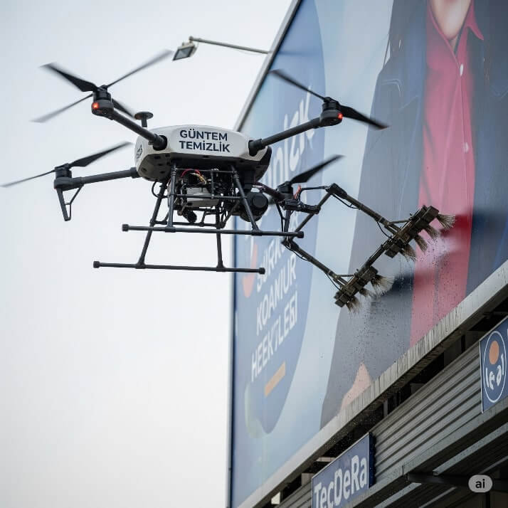 Güntem drone ile temizlik hizmetleri