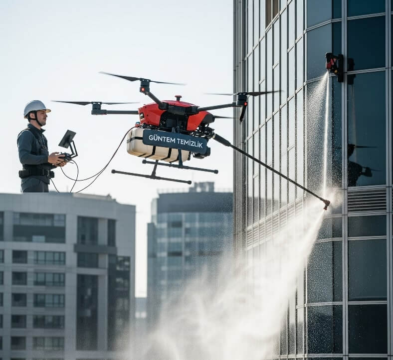 Drone ile Beylikdüzü Marmara dış cephe temizliği hizmetleri