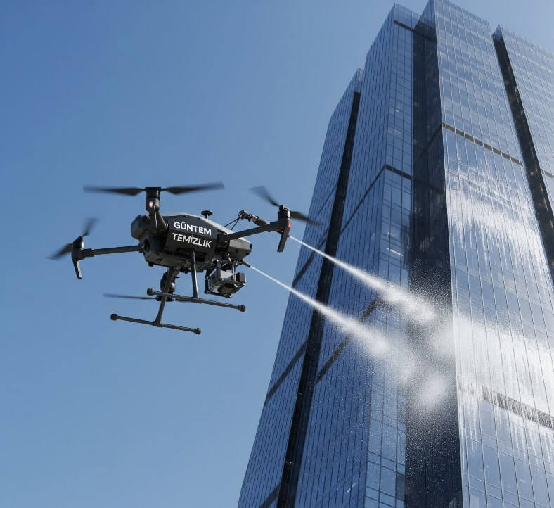 Drone ile cam temizliği hizmetleri