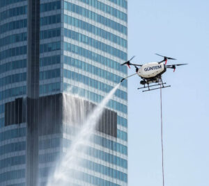 Drone ile dış cephe temizleme sistemi