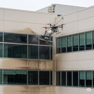 Drone ile dış cephe temizlik çalışmaları