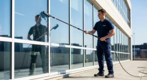 Profesyonel cam dış cephe temizliği