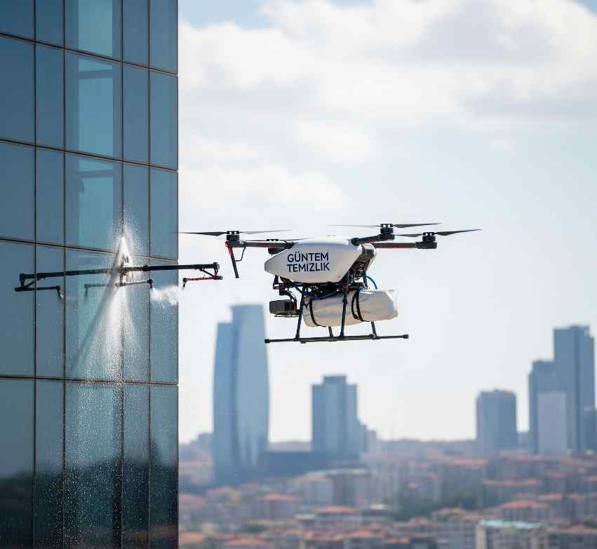 Drone ile Bebek dış cephe temizliği hizmetleri