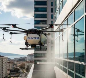 Drone ile Gaziosmanpaşa dış cephe cam temizliği hizmetleri