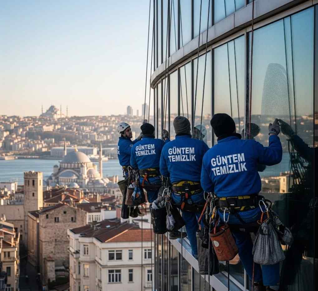 İple erişim ile Beyoğlu dış cephe cam temizliği hizmetleri