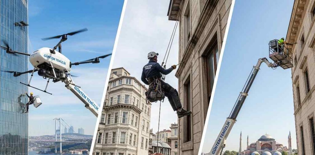 Sepetli vinç ile Bağcılar dış cephe temizliği hizmetleri