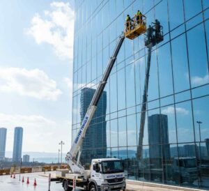 Sepetli vinç ile Pendik dış cephe temizliği hizmetleri