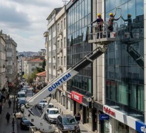 Sepetli vinçle Gaziosmanpaşa dış cephe temizliği hizmetleri
