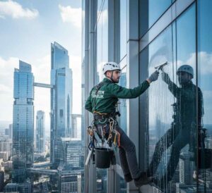 Endüstriyel dağcılık ile Suadiye dış cephe temizliği hizmetleri