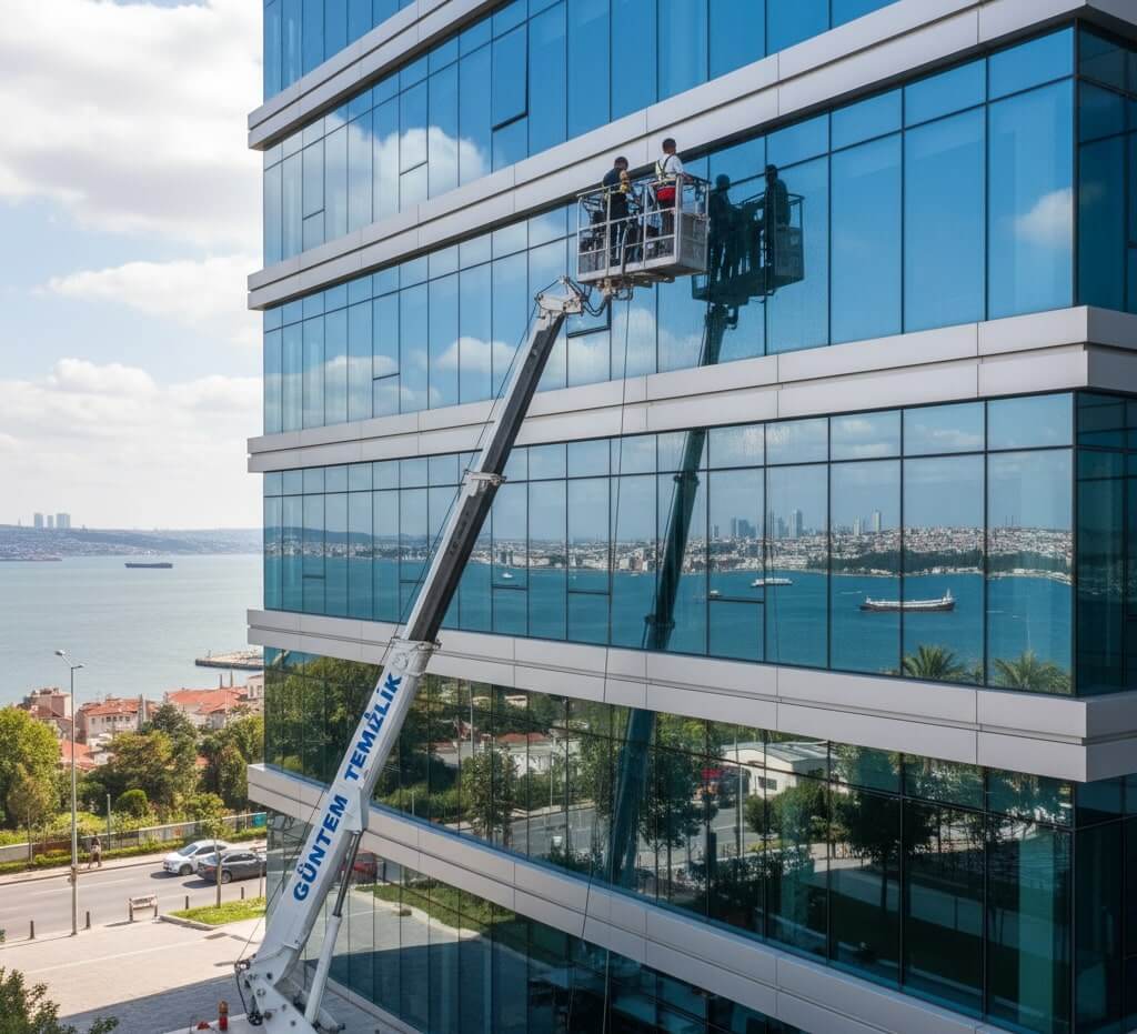 Sakarya sepetli vinçle dış cephe temizliği hizmetleri