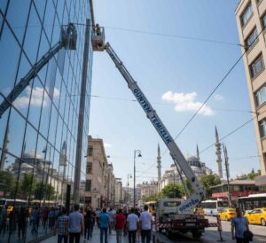 Sepetli vinç ile Suadiye dış cephe temizliği hizmetleri
