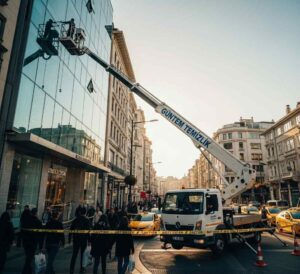 Sepetli vinç ile Tuzla dış cephe temizliği hizmetleri