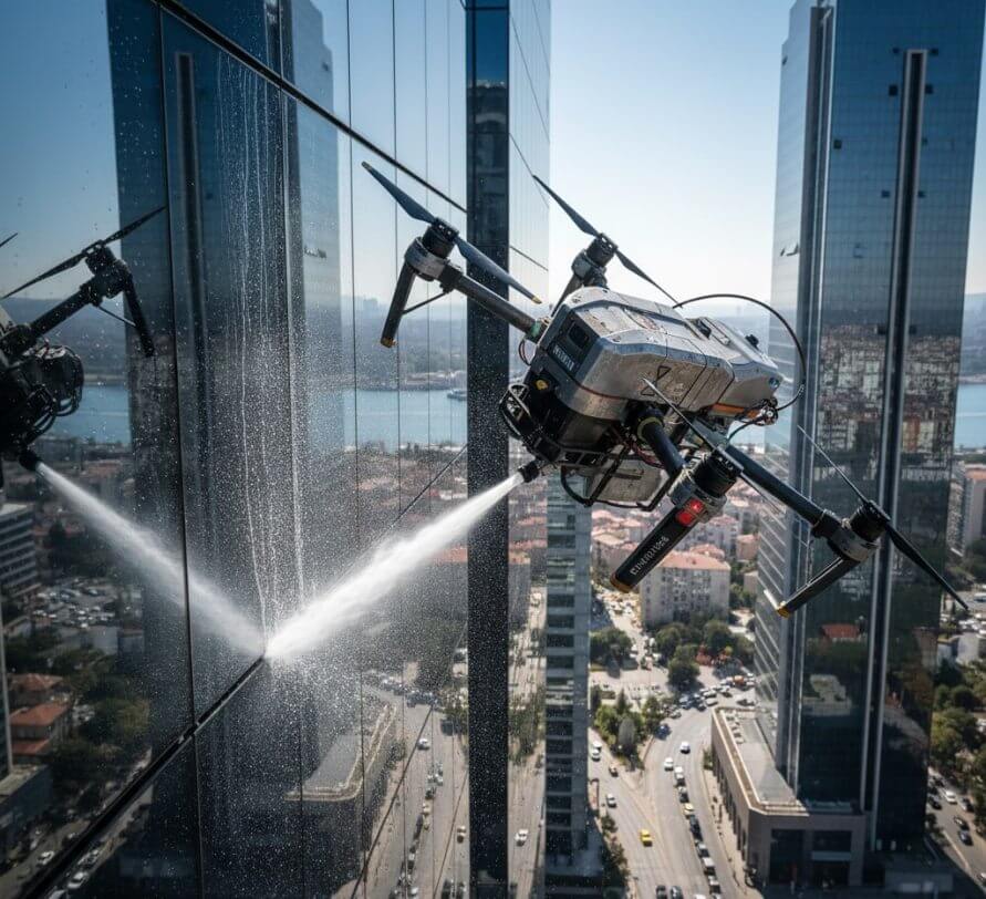 Bakırköy Kartaltepe drone ile dış cephe ve cam temizliği hizmetleri