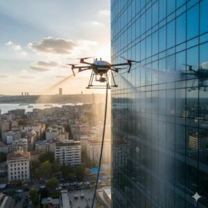 Drone ile hızlı ve güvenli dış cephe temizliği