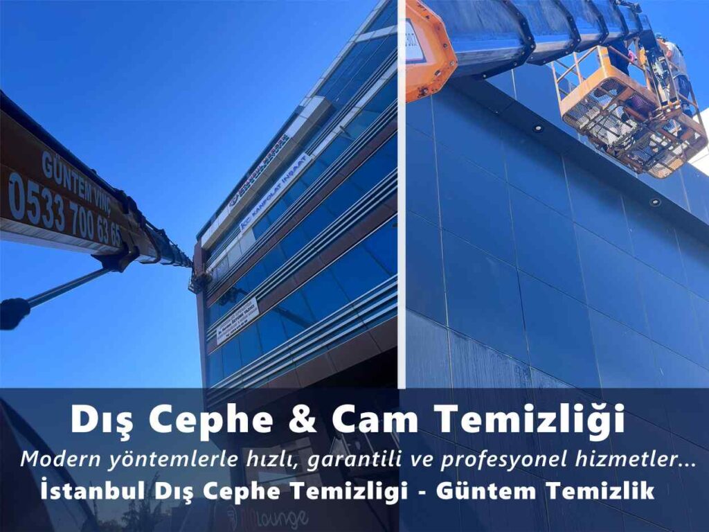 Sepetli vinç ile Kağıthane dış cephe temizliği hizmetleri