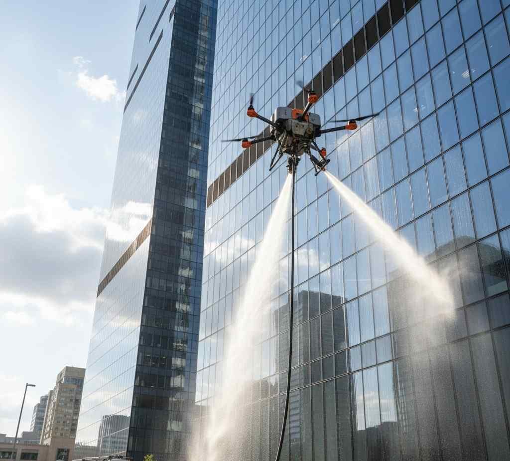 Drone ile Cevizlik dış cephe temizliği hizmetleri: Güntem