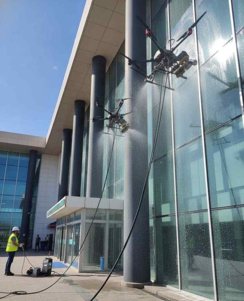 Drone ile İstanbul dış cephe mantolama sonrası temizlik hizmeti: Güntem Temizlik
