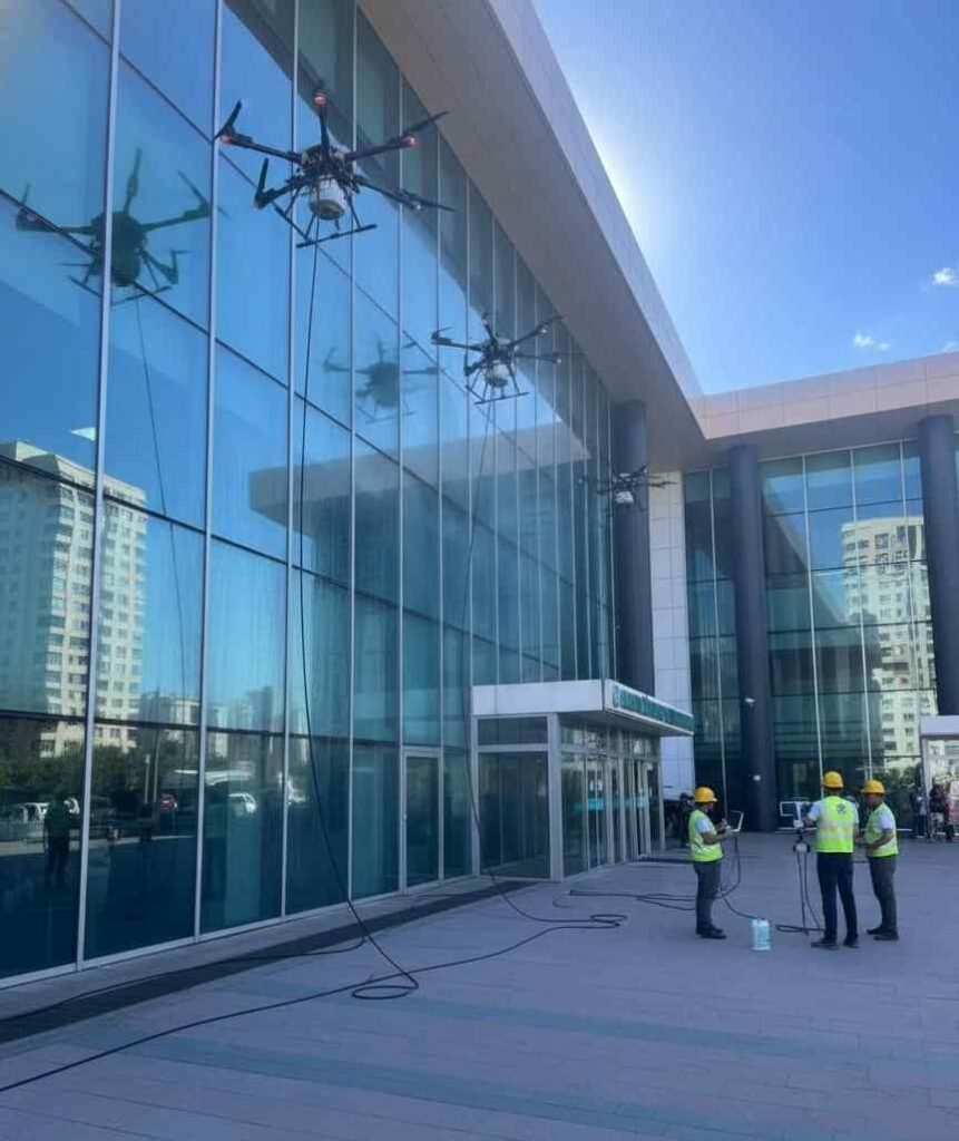 Drone ile Şirinevler dış cephe temizliği hizmetleri