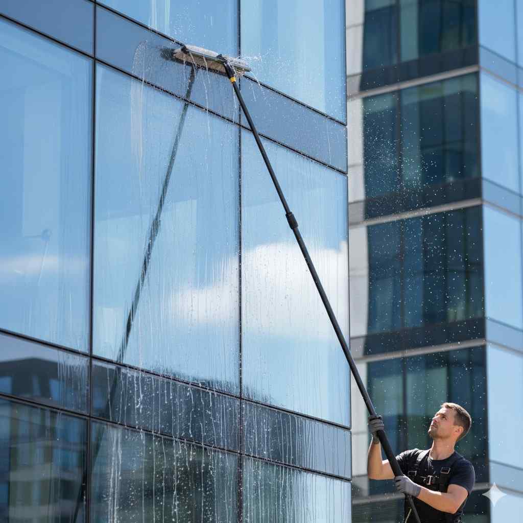 Mantolama sonrası dış cephe cam temizliği hizmetleri