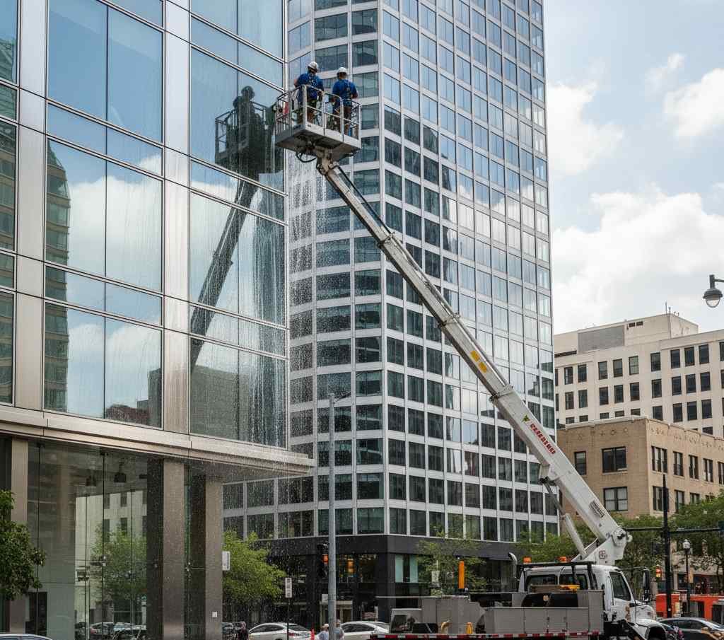 Sepetli vinç ile Şirinevler dış cephe temizliği hizmetleri: Güntem