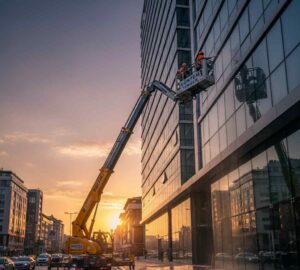 Avrupa Yakası saf su ile cephe temizlik çalışmaları: Güntem Temizlik Şirketi