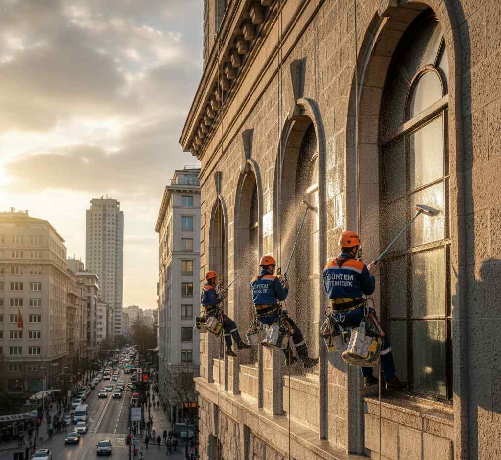 Water fed pole teknolojisi ile cephe temizliği hizmetleri: Güntem Temizlik