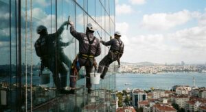 İple erişim yöntemi ile ile İncirli dış cephe temizliği hizmetleri