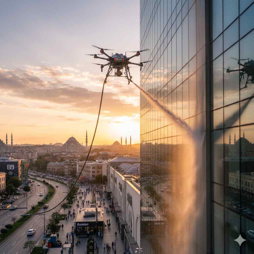 Drone ile Aksaray dış cephe temizliği hizmetleri