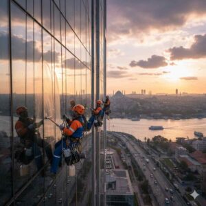 İçerenköy dış cephe ve cam temizliği