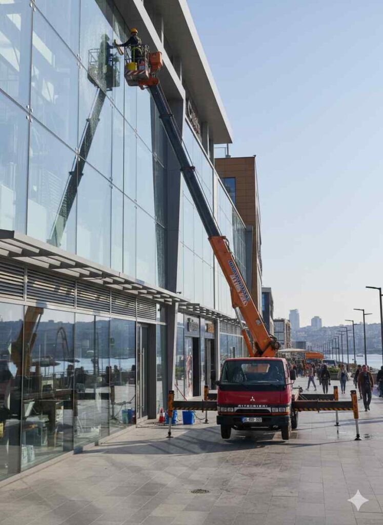 Paşabahçe plaza cam temizliği