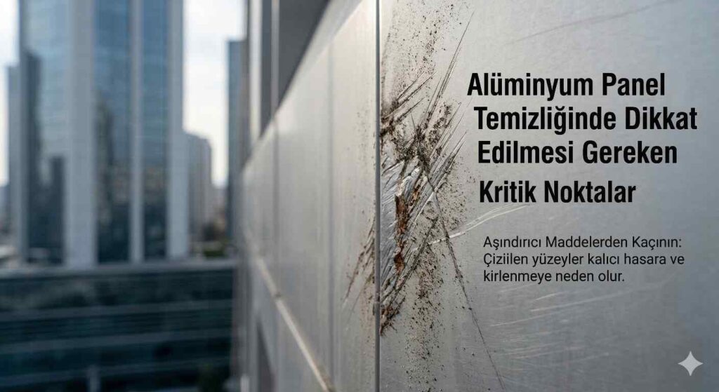 Alüminyum panel temizliğinde dikkat