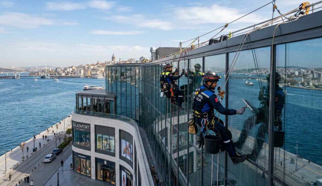 Dağcılık ile Yenisahra OSB dış cephe temizliği hizmetleri