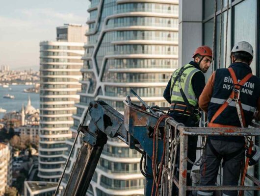 Endüstriyel dış cephe temizlik çalışmaları