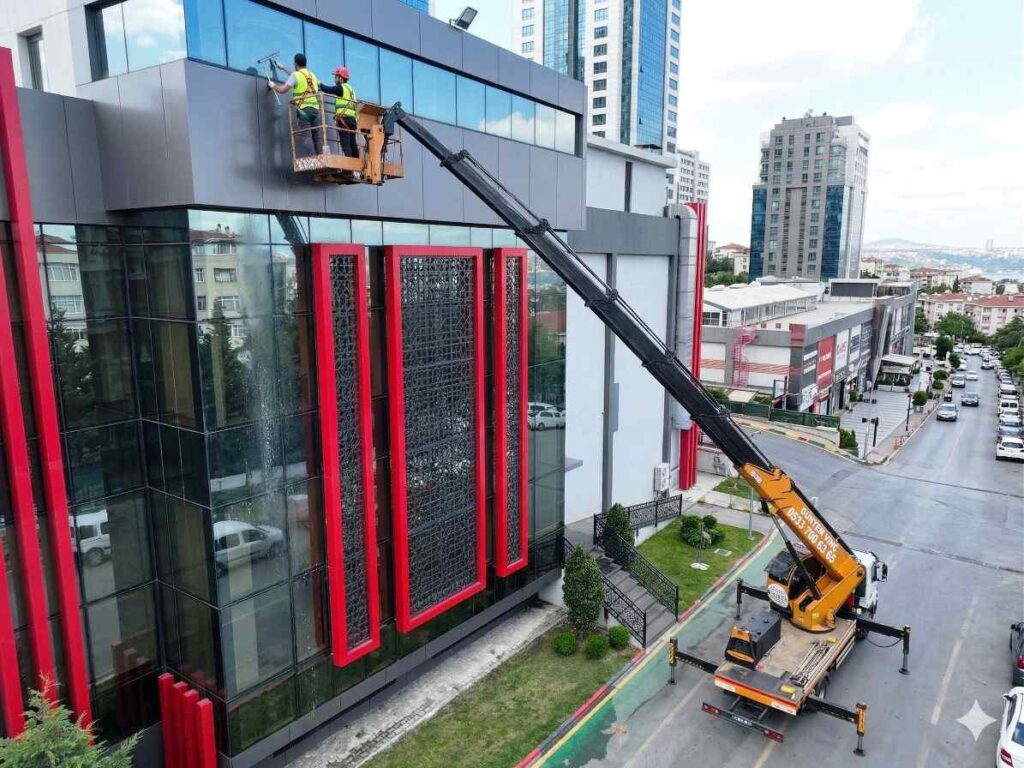 Profesyonel mağaza dış cephe temizliği