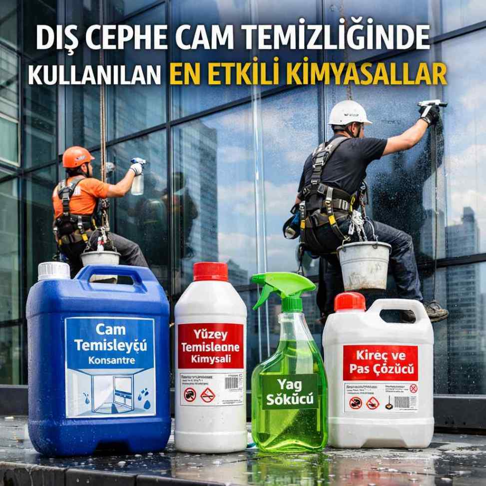 Dış cephe cam temizliği kimyasalları