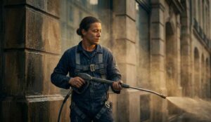 Dış cephe temizlik kimyasalları uygulaması