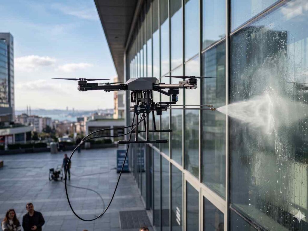 Drone ile yazlık ve villalarda profesyonel dış cephe temizliği hizmetleri: Güntem Temizlik