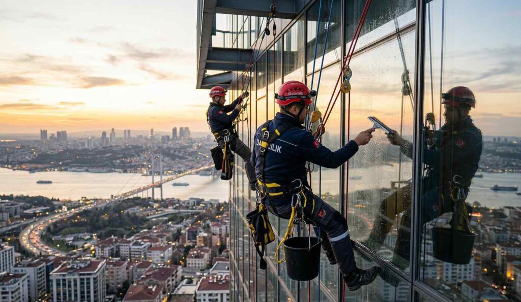 Profesyonel cam temizliği